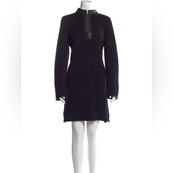 Sail To Sable Wool Cashmere Sweater Dress Zipper - Picture 2 of 12